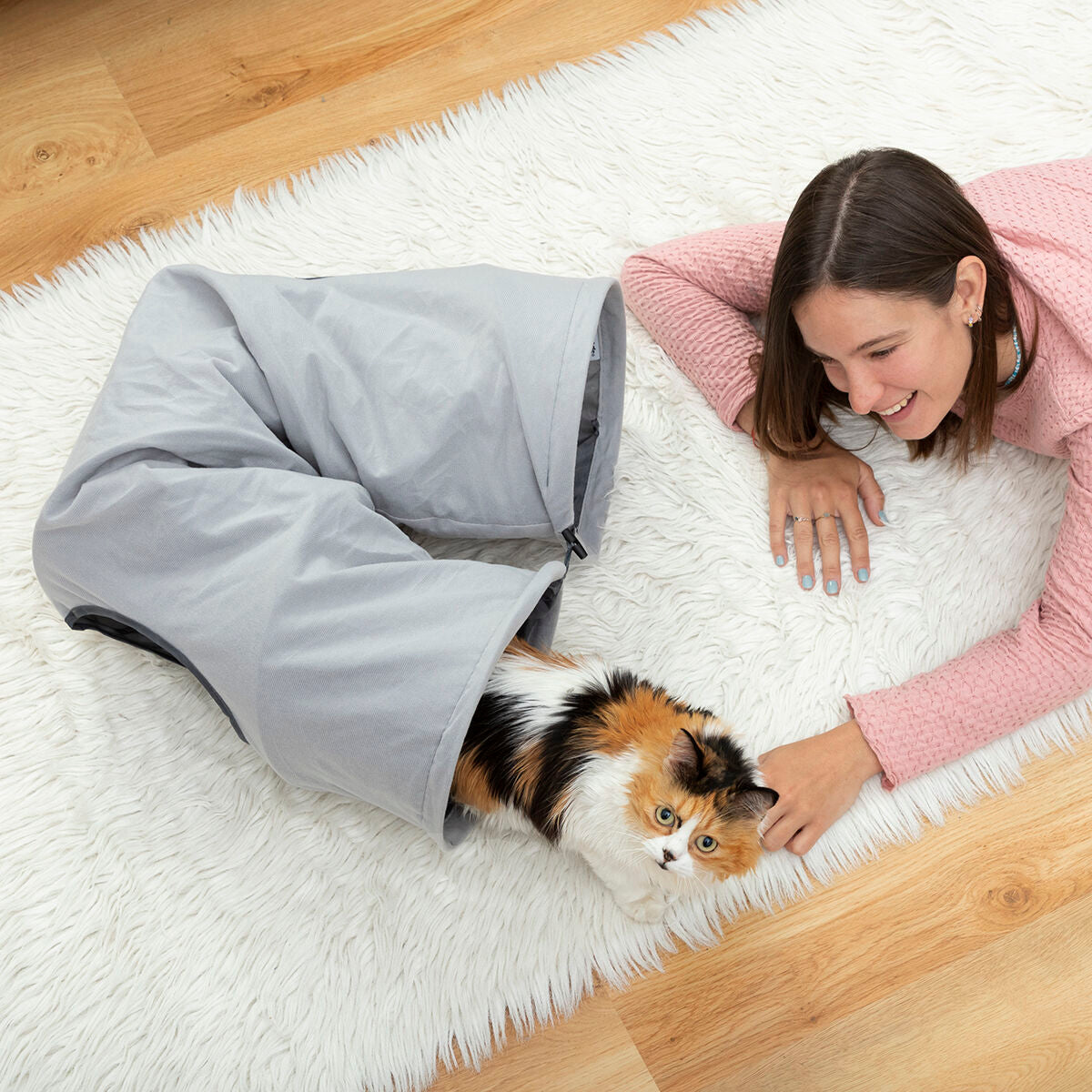 Túnel Dobrável para Gatos